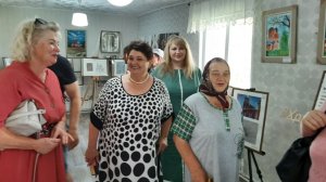 Выставка творческих работ в селе Порой 2024. Проект "Храм на кончике кисти"