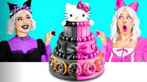 Челлендж по украшению торта | Hello Kitty против Kuromi