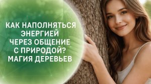 Как наполняться энергией через общение с природой? Магия деревьев
