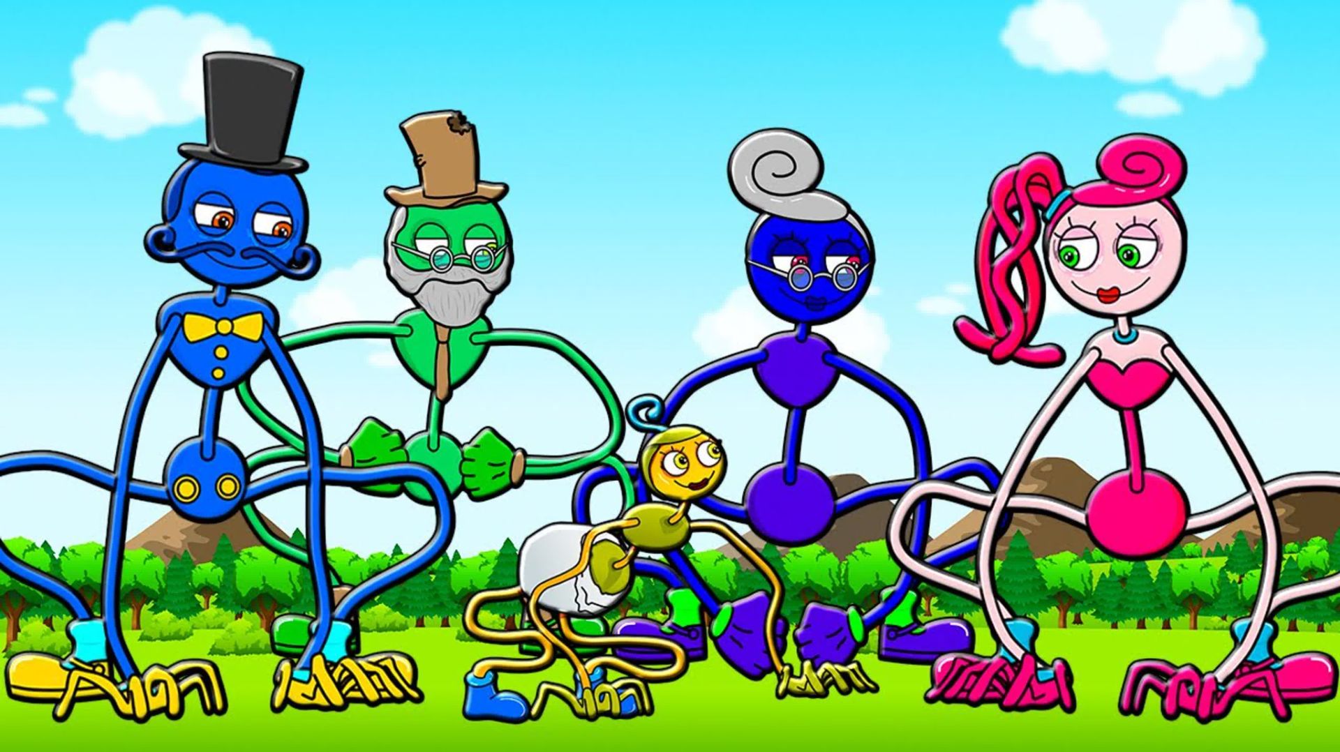 Поппи Плейтайм МАМОЧКА ДЛИННЫЕ НОГИ 1-5 серии мультики Poppy Playtime