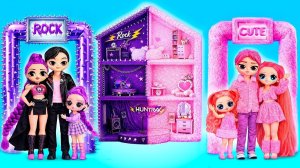 Строим Рок и Милый дом для Кейпоп Охотниц на Демонов! 12 Поделок для кукол L.O.L