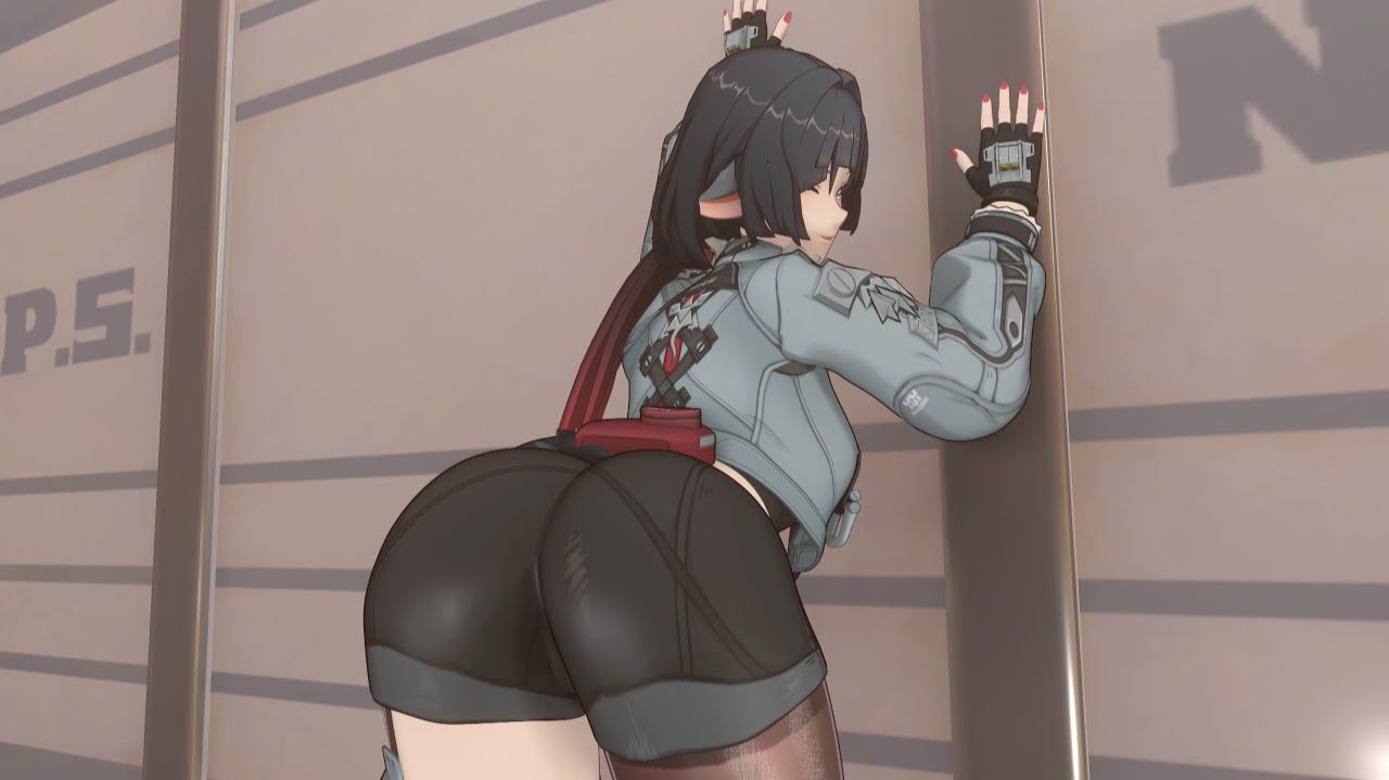 Jane Doe shaking booty  Zenless Zone Zero animation