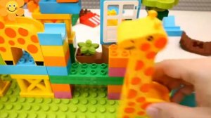 Залипательное видео для детей. Играем с жирафами и с конструктором изучаем все. #дети #видеодлядетей