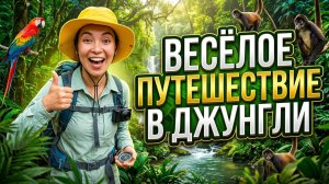 ВЕСЕЛОЕ ПУТЕШЕСТВИЕ В ДЖУНГЛИ/Музыкальный мультик с зажигательной песенкой, поднимет настроение всем