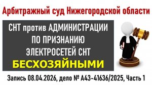 Заседание в Арбитражном суде Нижегородской области, часть 1