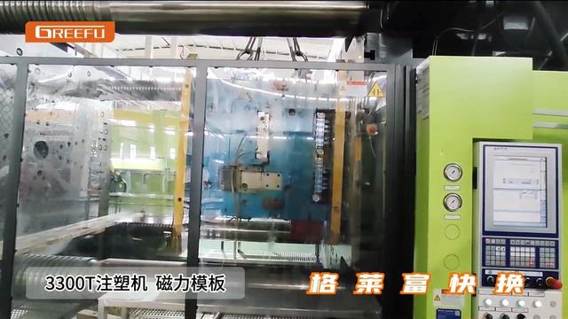 Быстрая установка пресс-формы с помощью магнитной плиты GREEFU