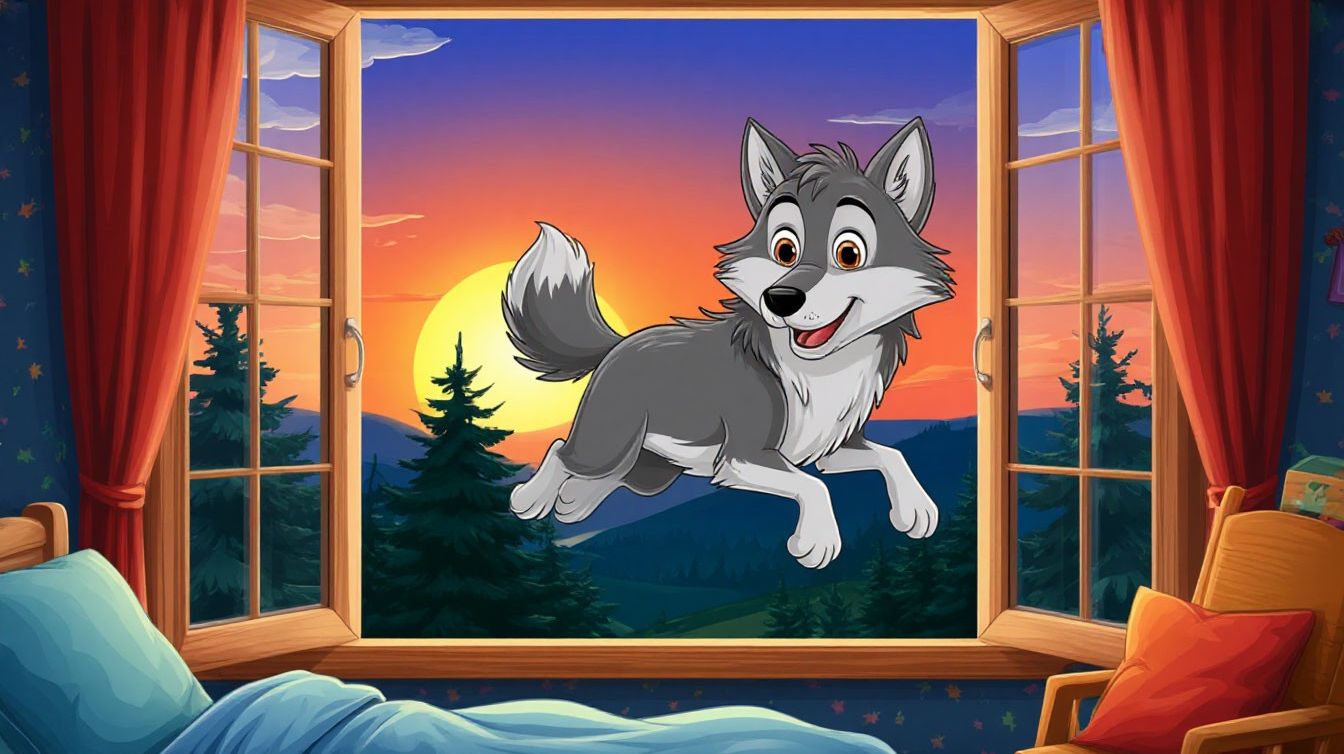 Серый волк- зубами щёлк! Мультик. Песенка. Колыбельная.