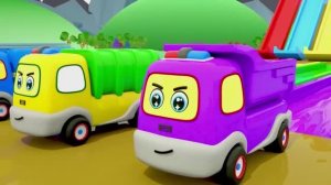 Пять маленьких обезьянок, Акулёнок и Колесо на пожарной машине. Учите цвета вместе с детьми!