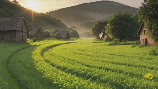 Звуки природы. Птицы. Жаворонок полевой  в летний день на селе