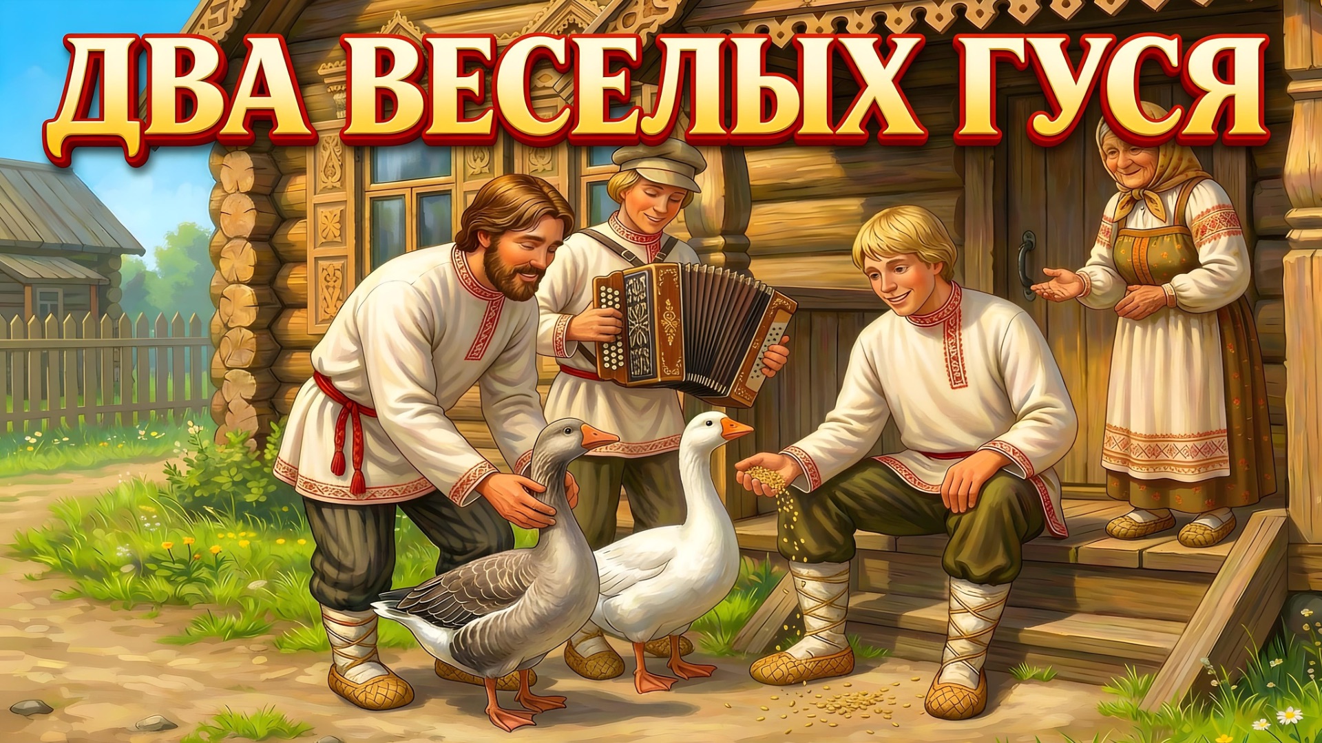 Два веселых гуся 🦆 Песенки для детей | RUSNEURO мультики