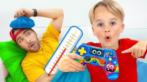 Дети заботятся о дяде и учат его не обманывать