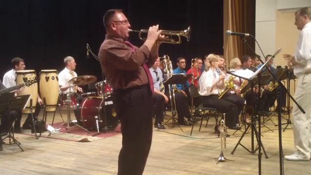 Портрет Луи Армстронга -  труба соло