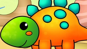 МОРКОВКИ ОБЖОРИКИ И РАЗУКРАШИВАЕМ ДОБРОГО ДИНОЗАВРИКА С ГОВОРЯЩИМ КОТЕНКОМ АБИ