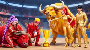 РУМИ выигрывает Чемпионат по скачкам "Волшебный бизон". Охотники на демонов КПОП. МУЛЬТИК ДЛЯ ДЕТЕЙ