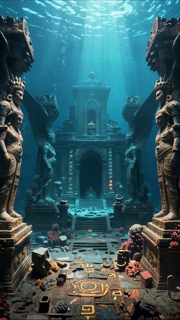 Подводное царство: тайны затонувшего храма подводныймир археология приключения