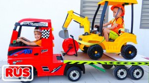 Влад и Никита играют и катаются на детских машинка Сборник видео для детей