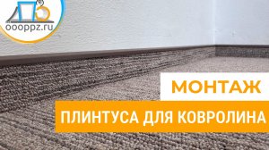 Монтаж плинтуса для ковролина ПК 50  Производственной Компании «Первый Профильный Завод»