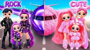 Кейпоп Охотницы на Демонов в Самолёте! Рок и Милые Поделки для кукол ЛОЛ