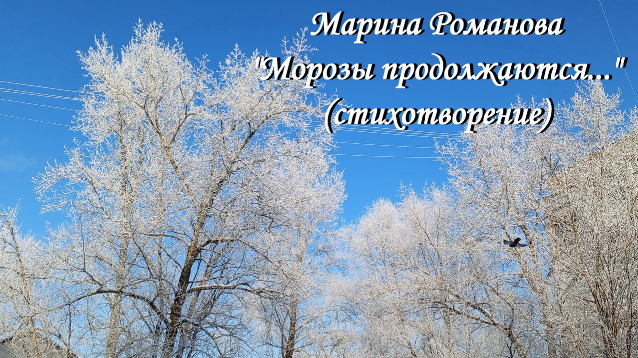 © Марина Романова "МОРОЗЫ ПРОДОЛЖАЮТСЯ..." (стихотворение 5.02.2026)