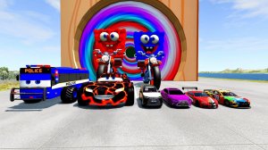 Большой и маленький Губка Боб на мотоцикле против