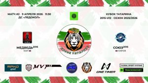КУБОК ТАТАРИНА 9-11 апреля матч 2 «Медведь» г. Бор - «Союз-16» г. Киров
