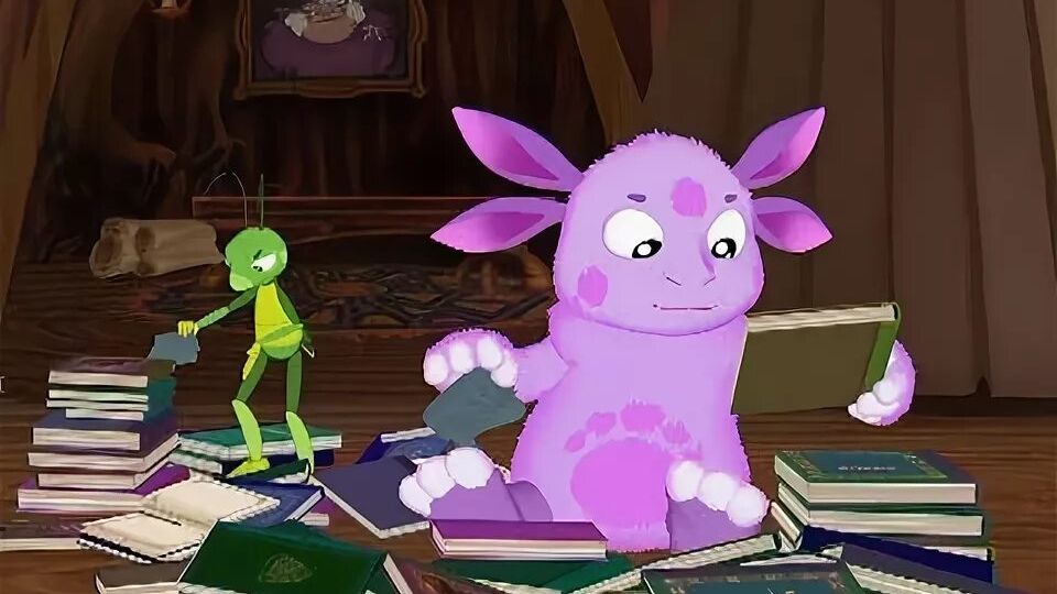 Лунтик изучает профессии!  детская мини-игра. игра как мультик!