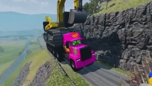 Мультики для детей . Мультики про машинки . Яркие машины преодолевают препятствия . Детский мультик