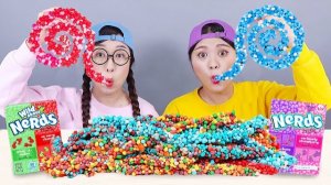 Радужная веревочная желейная конфета Мукбанг