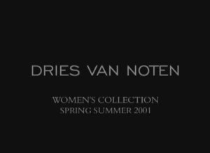 Показ женской коллекции Dries Van Noten весна-лето 2001 (без звука)