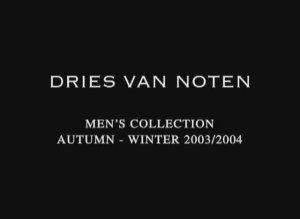Показ мужской коллекции Dries Van Noten осень-зима 2003-2004