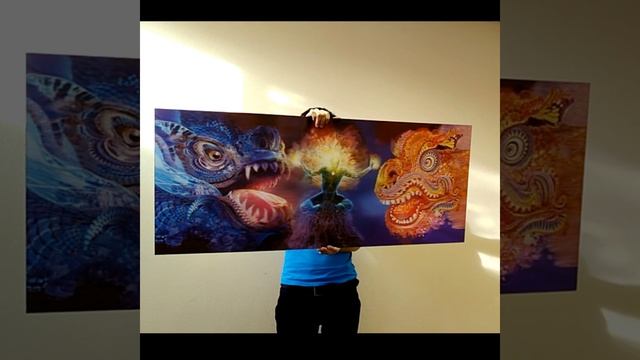 3Д постер лентикулярный стерео-варио печать MagicVision.Ru Драконы