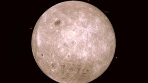 Полный оборот Луны вокруг своей оси за 2 минуты, как он "теоретически виден" в телескоп с Меркурия