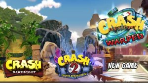 Начало игры Crash Bandicoot 3 Warped N. Sane Trilogy PS4