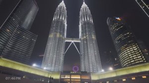 КУАЛА ЛУМПУР ночная прогулка под дождём 4K