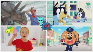 ВЛАД И НИКИ против ШЕРИФ ЛАБРАДОР и БЛУИ — Большая Битва Героев и Эволюция ⚡️🐶