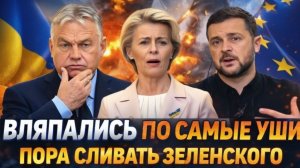 Вляпались по самые уши! Пора сливать Зеленского Зря Европа боготворила Украину! Конец настал