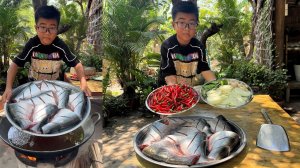 Шеф-повар Сейхак готовит вкусный хрустящий рыбный суп по рецепту