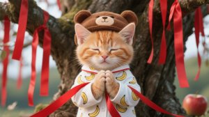 Рыжий котенок научился больше заботиться после прочтения желания мамы и папы 🧡🐱