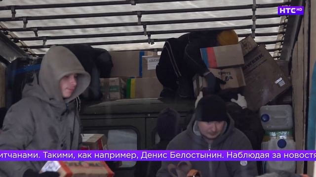 Погрузка очередного груза для мобилизованных ирбитчан в зону СВО