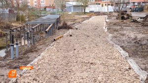 На «Северных прудах» обустраивают дорожки