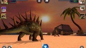 Прошла я две битвы, сражения и победа, « Jurassic world the Game »