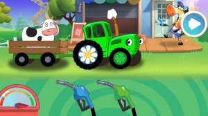 Синий трактор. Перевозим животных вместе. Игра