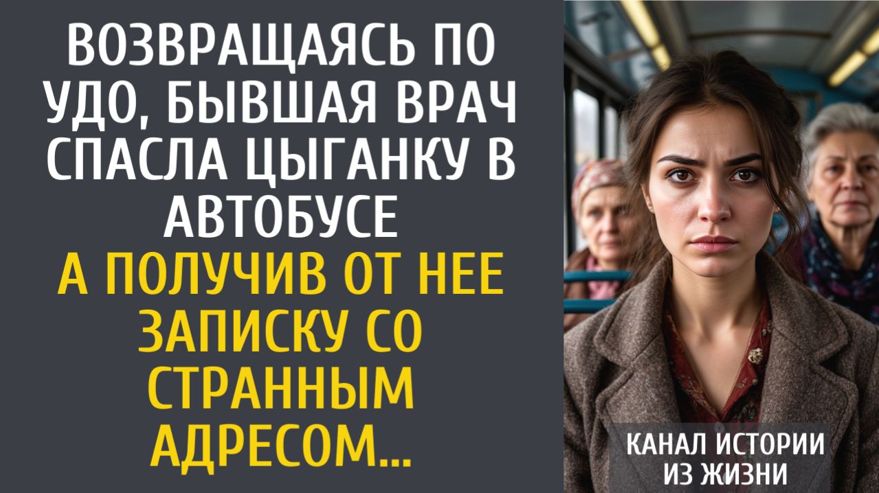 истории из жизни: Возвращаясь по УДО, врач спасла цыганку в автобусе… А получив от нее записку…