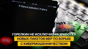 Горелкин не исключил разработку новых пакетов мер по борьбе с кибермошенничеством