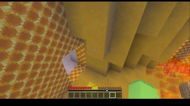 финал медового паркура вместе с другом в майнкрафте