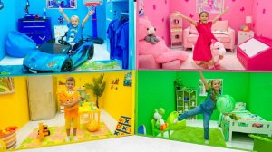 Крис и друзья исследуют секретные комнаты Веселые челленджи для детей