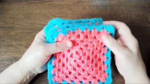 Вот и готова бабушкин квадрат.