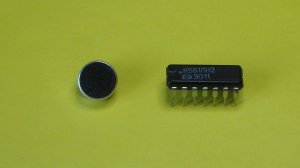 Светомузыка с микрофоном на логической микросхеме.