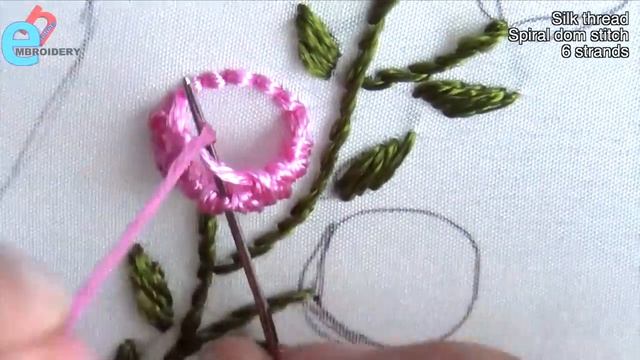 Hand Embroidery_ Neckline Embroidery - Spiral Embroidery -