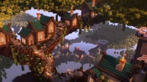 Выживание в деревне в Майнкрафт, знакомство с жителями и с фермером |Денис Майнкрафт|